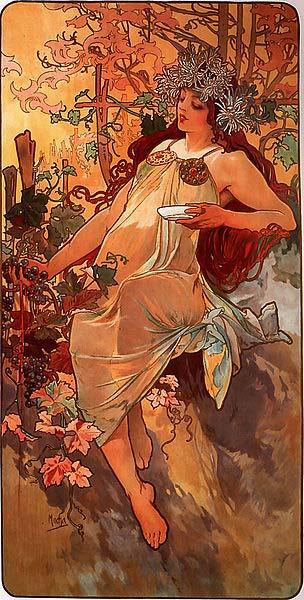 Alfons Mucha Autumn